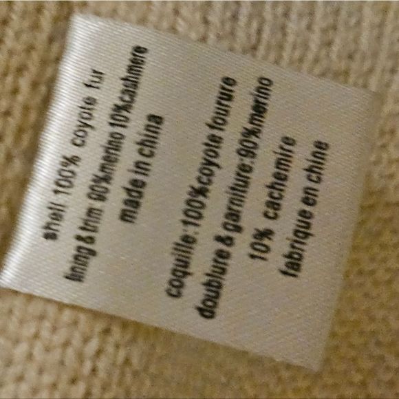 Adam Lippes coyote fur vest medium full zip - Picture 3 of 9